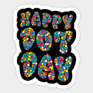 Funny International Dot Day 2022 Colorful Polka Dot Day Sticker